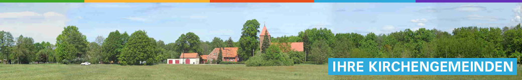 Ihre Kirchengemeinden (Panorama-Foto mit Kirche)